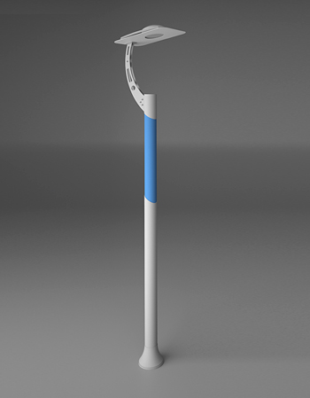 New Modern Led Lighting Pole 40 W Contemporary Lighting Post